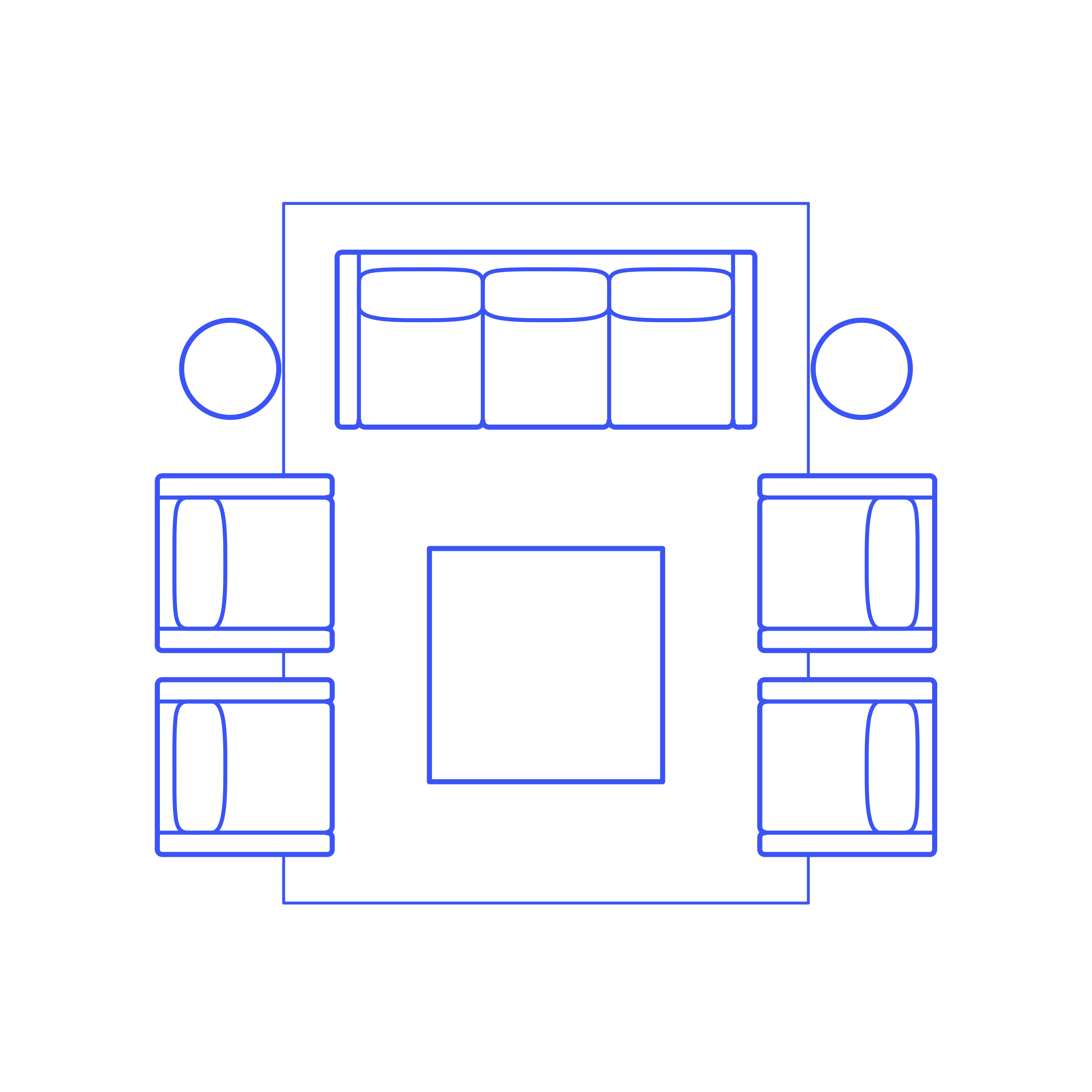 Layouts Living Rooms U Shape Sofa Armchair Pairs Outline Svg Vector Free Vectors